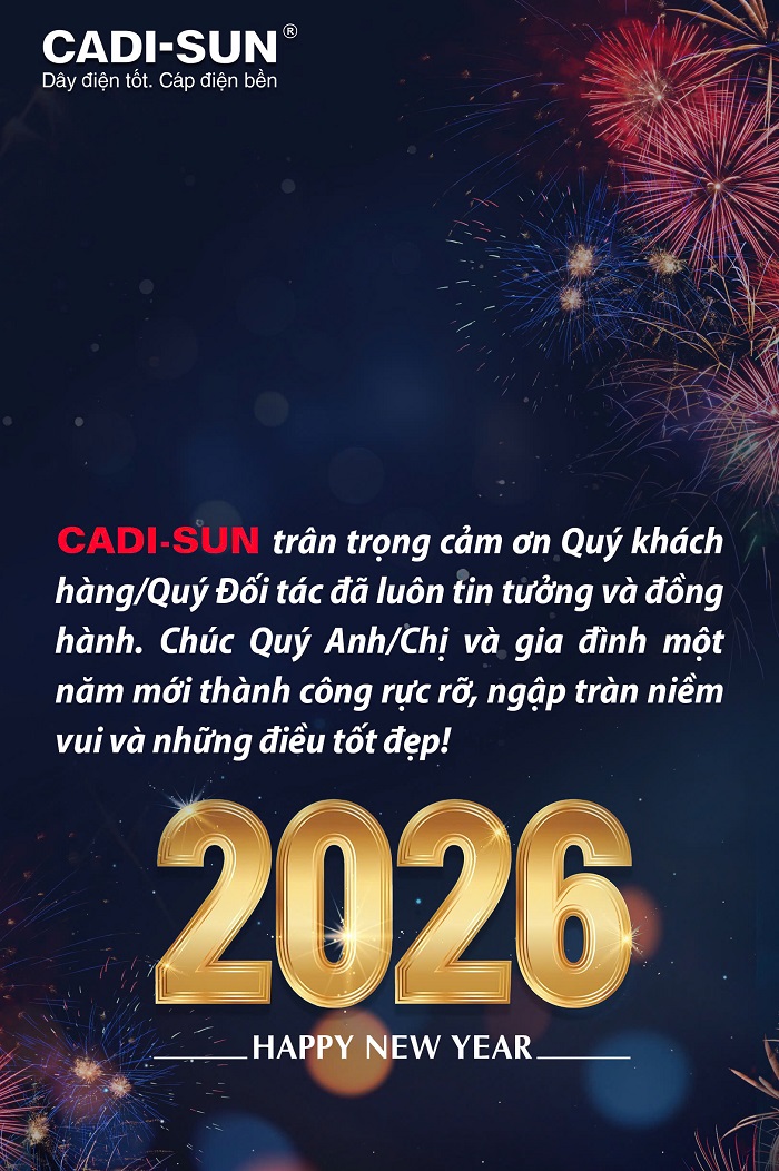 CADI-SUN chúc mừng năm mới 2026